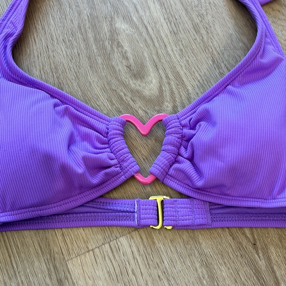 💜NWT💜 Wild Fable Heart Halter Bikini Top - Picture 2 of 4